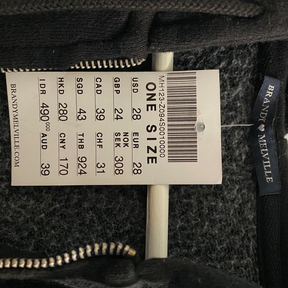 Brandy Melville Crystal Hoodie - Picture 3 of 3